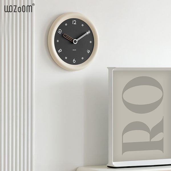 Настінний годинник WOZоOM - 39см - Beige/Black   фото