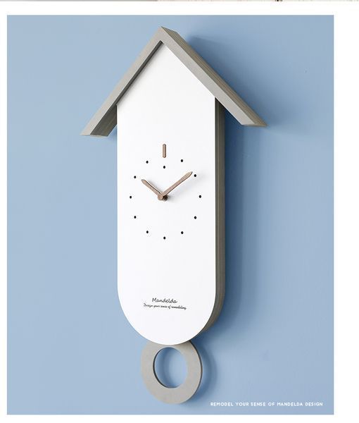Настінний годинник Mandelda Cuckoo - White С633 фото