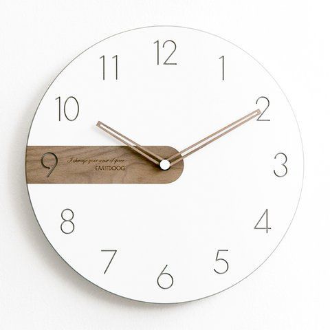 Настінний годинник EMITDOOG Wooden Piece - 29cm G243 фото