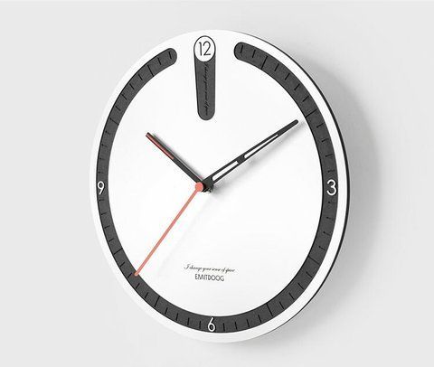 Настінний годинник EMITDOOG RING - Black G316 фото