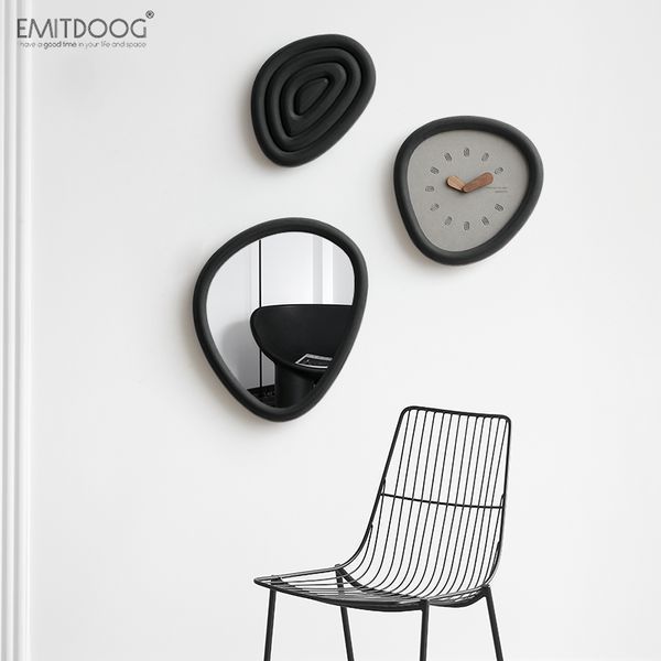 Настінний годинник EMITDOOG Stones - Black G487 фото