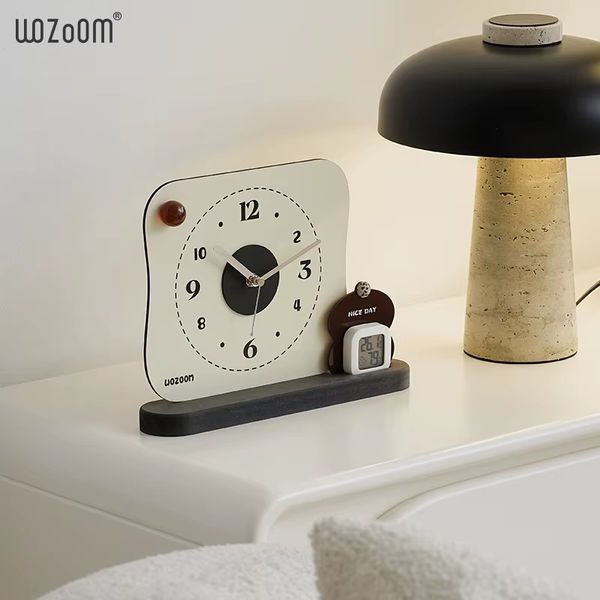 Настільний годинник WOZoOM - White Z2242 фото