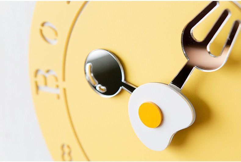 Настінний годинник Mandelda EGG - Yellow M178 фото