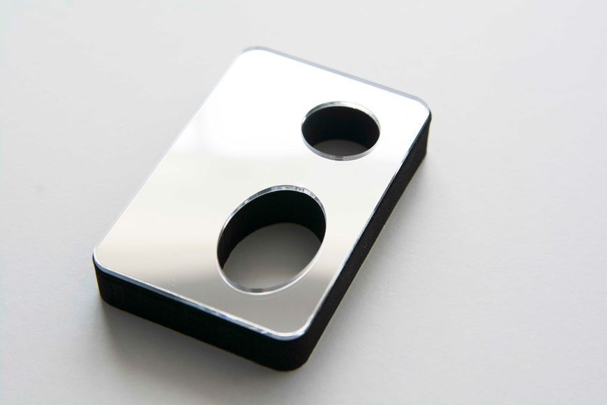 Настінний 3d годинник BLOTTER - Silver T4209S фото