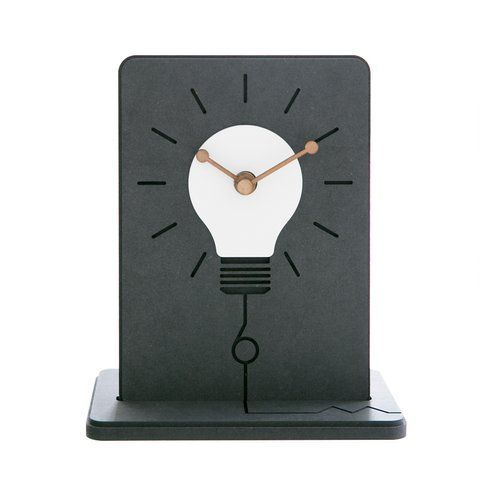 Настільний годинник Mandelda LAMP - Black С487 фото