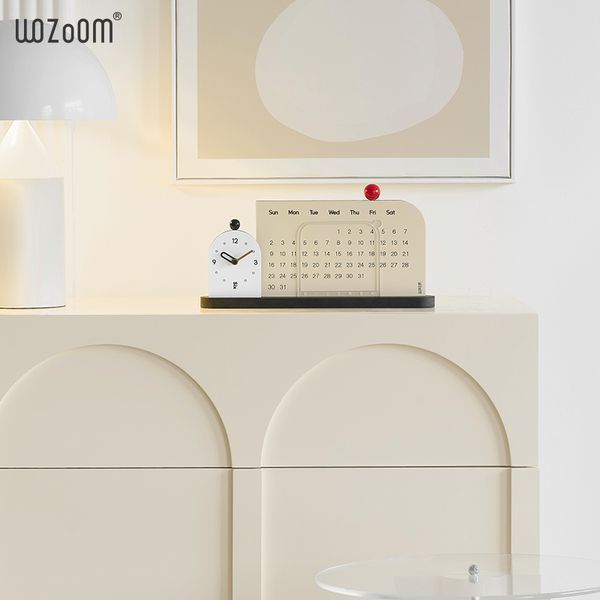 Настільний годинник Календар WOZoOM Entry - Beige Z631 фото