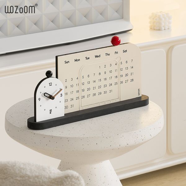 Настільний годинник Календар WOZoOM Entry - Beige Z631 фото