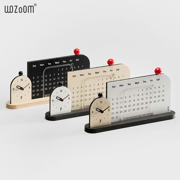 Настільний годинник Календар WOZoOM Entry - Beige Z631 фото