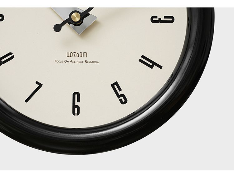 Настінний годинник WOZоOM Cream Circles - 39см - Black   фото