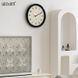 Настінний годинник WOZоOM Cream Circles - 39см - Black   фото 3