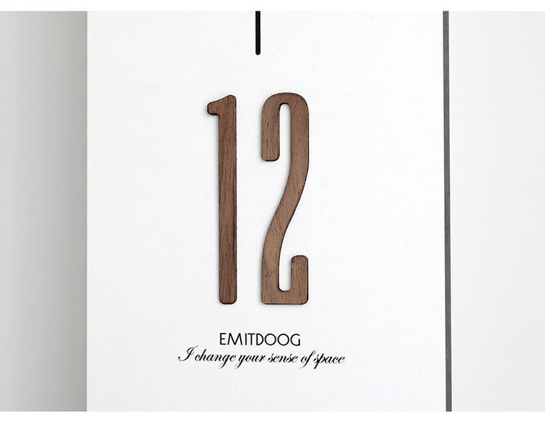 Настінний годинник EMITDOOG Slim - White   фото
