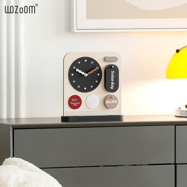 Настільний годинник Календар WOZoOM Ambiance - White Z636 фото