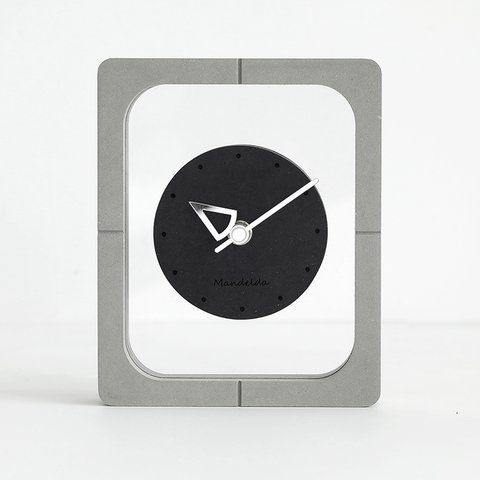 Настільний годинник Mandelda FRAME - Black/Gray С621 фото