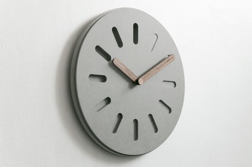 Настінний годинник EMITDOOG Round Wheel - Gray G90 фото
