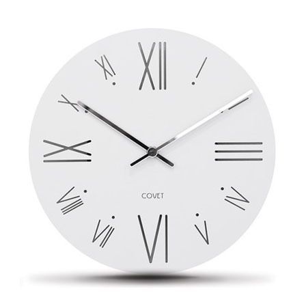 Настінний годинник COVET ROME - White С163 фото