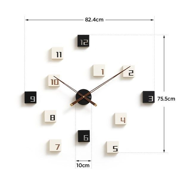 Настінний годинник WOZoOM CUBES - White Z962-1 фото