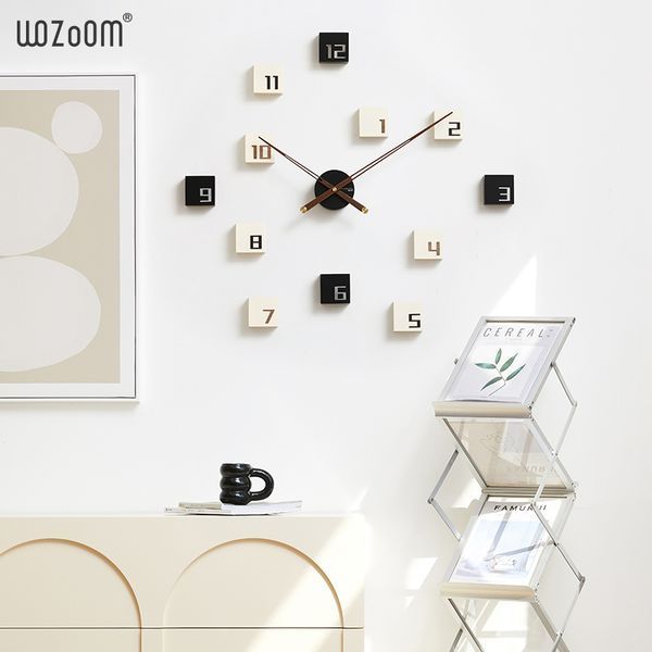 Настінний годинник WOZoOM CUBES - White Z962-1 фото