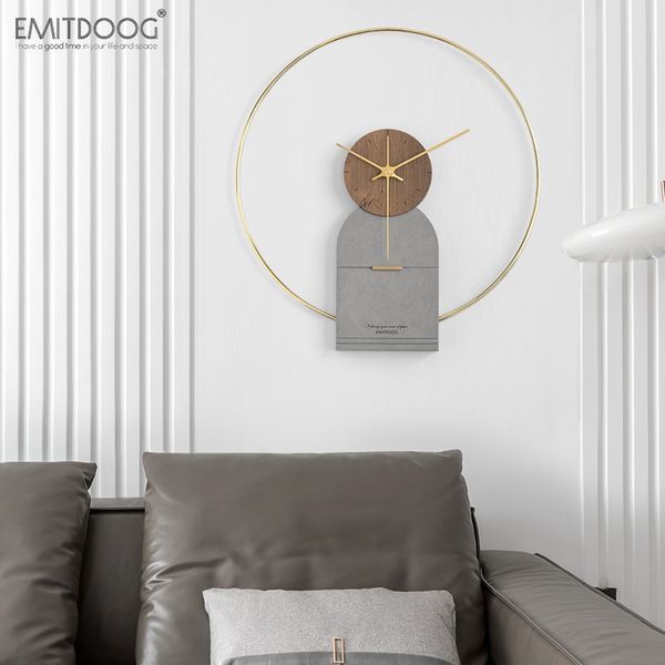 Настінний годинник EMITDOOG Tin - Light Brown G437 фото