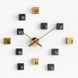 Настінний годинник EMITDOOG CUBES - Gold G364 фото 1