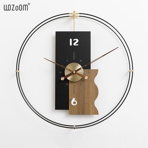 Настінний годинник WOZoOM EXPO Parallax_Wood/Black Z1204 фото