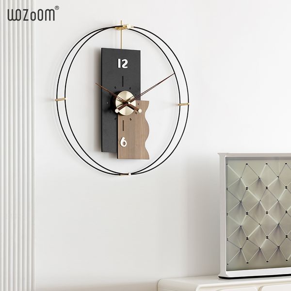 Настінний годинник WOZoOM EXPO Parallax_Wood/Black Z1204 фото