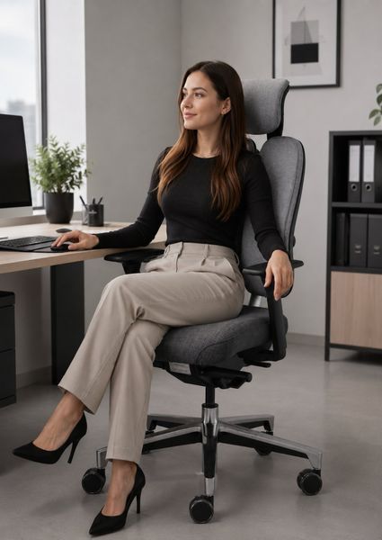 Ергономічне крісло SingBee Tango ІІ - Gray 601-GR фото