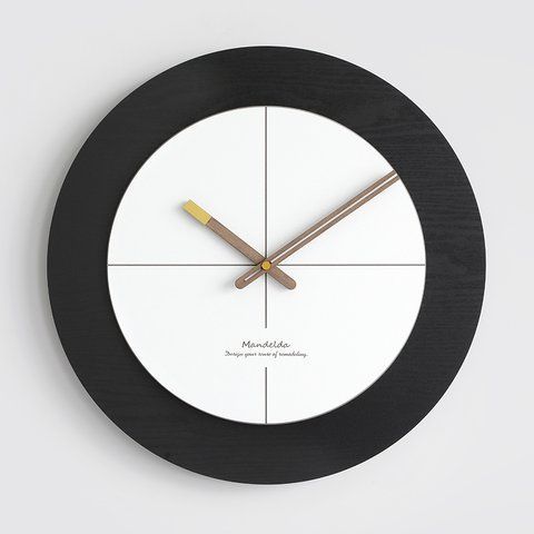 Настінний годинник Mandelda DoubleO - Black   фото