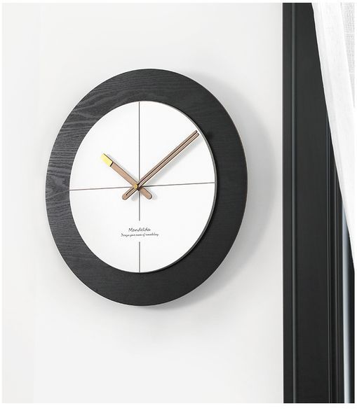 Настінний годинник Mandelda DoubleO - Black   фото
